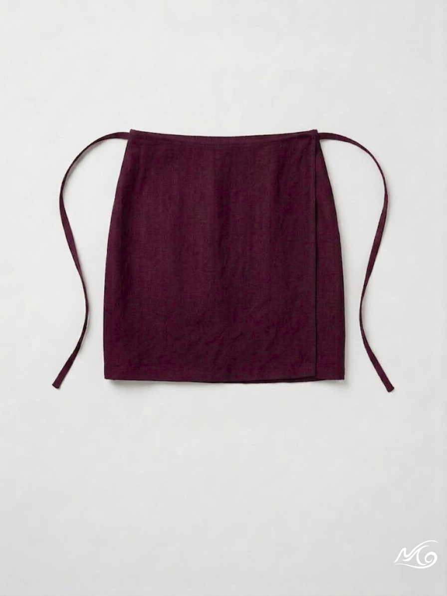 La jupe portefeuille courte