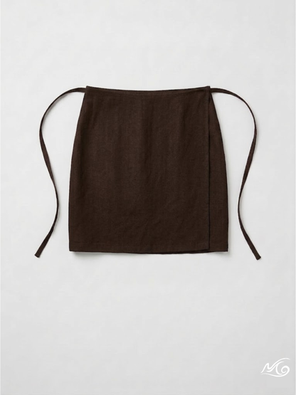 La jupe portefeuille courte