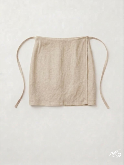 La jupe portefeuille courte